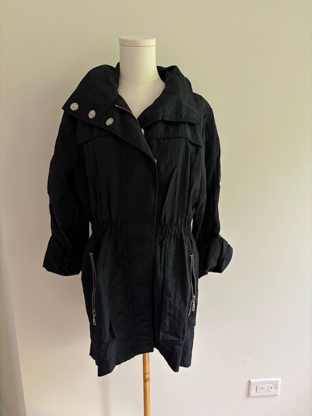 Rain Jacket Black  Small
